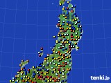 東北地方のアメダス実況(日照時間)(2016年03月24日)