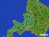 道央のアメダス実況(日照時間)(2016年03月24日)