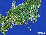 関東・甲信地方のアメダス実況(気温)(2016年03月24日)