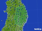 岩手県のアメダス実況(気温)(2016年03月24日)