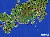 2016年03月25日の東海地方のアメダス(日照時間)