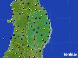 岩手県のアメダス実況(日照時間)(2016年03月25日)