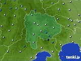 山梨県のアメダス実況(気温)(2016年03月25日)