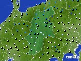 長野県のアメダス実況(気温)(2016年03月25日)