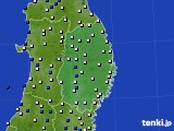 2016年03月25日の岩手県のアメダス(風向・風速)