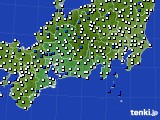 2016年03月26日の東海地方のアメダス(風向・風速)