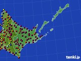 道東のアメダス実況(日照時間)(2016年03月27日)