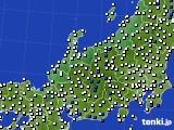 2016年03月27日の北陸地方のアメダス(風向・風速)