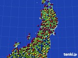 2016年03月28日の東北地方のアメダス(日照時間)