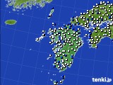 九州地方のアメダス実況(風向・風速)(2016年03月28日)