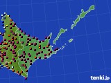 道東のアメダス実況(日照時間)(2016年03月29日)