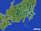 2016年03月29日の関東・甲信地方のアメダス(風向・風速)