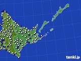 2016年03月29日の道東のアメダス(風向・風速)