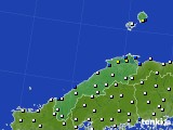 2016年03月29日の島根県のアメダス(風向・風速)