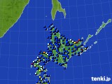 北海道地方のアメダス実況(日照時間)(2016年03月30日)