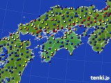 四国地方のアメダス実況(日照時間)(2016年03月30日)