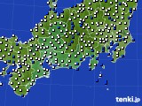 2016年03月30日の東海地方のアメダス(風向・風速)