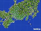 2016年04月01日の東海地方のアメダス(風向・風速)