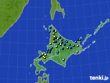 2016年04月02日の北海道地方のアメダス(積雪深)