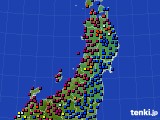 2016年04月02日の東北地方のアメダス(日照時間)