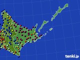 2016年04月02日の道東のアメダス(日照時間)