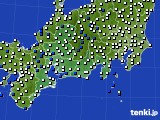 2016年04月02日の東海地方のアメダス(風向・風速)