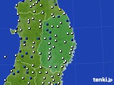 岩手県のアメダス実況(風向・風速)(2016年04月02日)