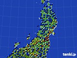 東北地方のアメダス実況(日照時間)(2016年04月03日)