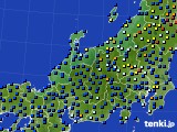 北陸地方のアメダス実況(日照時間)(2016年04月03日)