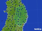 岩手県のアメダス実況(日照時間)(2016年04月03日)