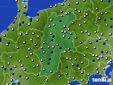 長野県のアメダス実況(風向・風速)(2016年04月03日)