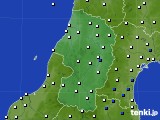 山形県のアメダス実況(風向・風速)(2016年04月03日)