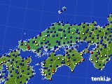 2016年04月04日の中国地方のアメダス(日照時間)