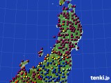 東北地方のアメダス実況(日照時間)(2016年04月05日)