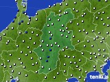長野県のアメダス実況(風向・風速)(2016年04月05日)