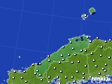 2016年04月05日の島根県のアメダス(風向・風速)