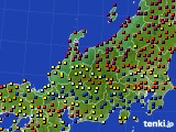 北陸地方のアメダス実況(日照時間)(2016年04月06日)