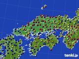 2016年04月06日の中国地方のアメダス(日照時間)