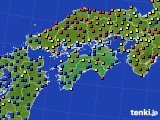 2016年04月06日の四国地方のアメダス(日照時間)