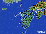 九州地方のアメダス実況(日照時間)(2016年04月06日)