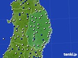 岩手県のアメダス実況(風向・風速)(2016年04月06日)