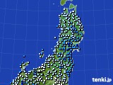 2016年04月07日の東北地方のアメダス(降水量)