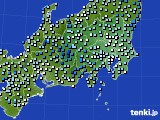 関東・甲信地方のアメダス実況(降水量)(2016年04月07日)