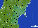 宮城県のアメダス実況(降水量)(2016年04月07日)