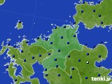 福岡県のアメダス実況(日照時間)(2016年04月07日)