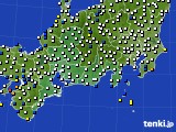 2016年04月07日の東海地方のアメダス(風向・風速)