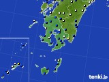 2016年04月07日の鹿児島県のアメダス(風向・風速)