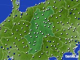 長野県のアメダス実況(風向・風速)(2016年04月08日)