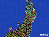 東北地方のアメダス実況(日照時間)(2016年04月09日)