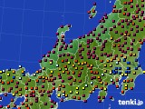 北陸地方のアメダス実況(日照時間)(2016年04月09日)